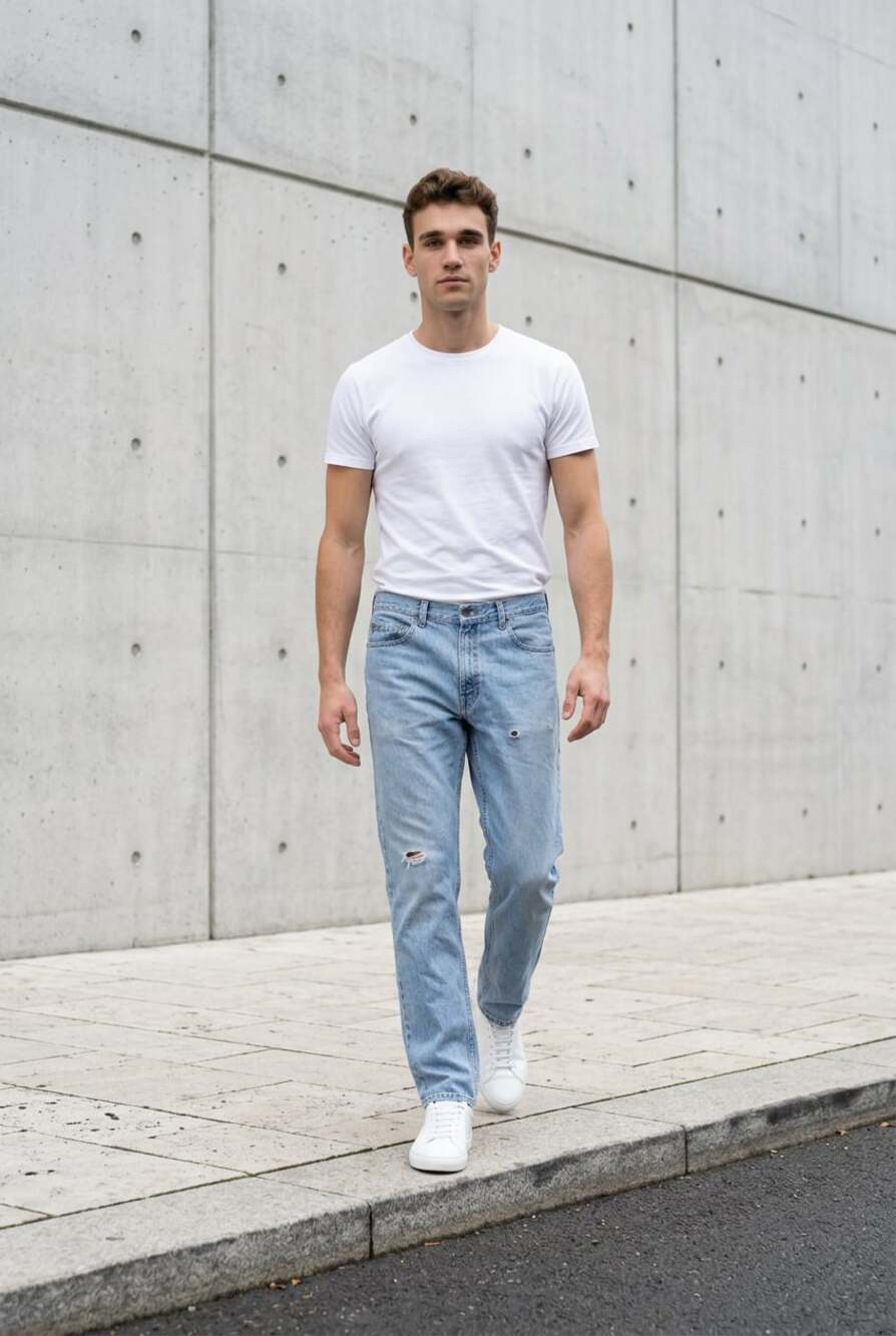 Vintage Levi's 540 Original Fit Men's Distressed Light Wash Jeans 34 x 34